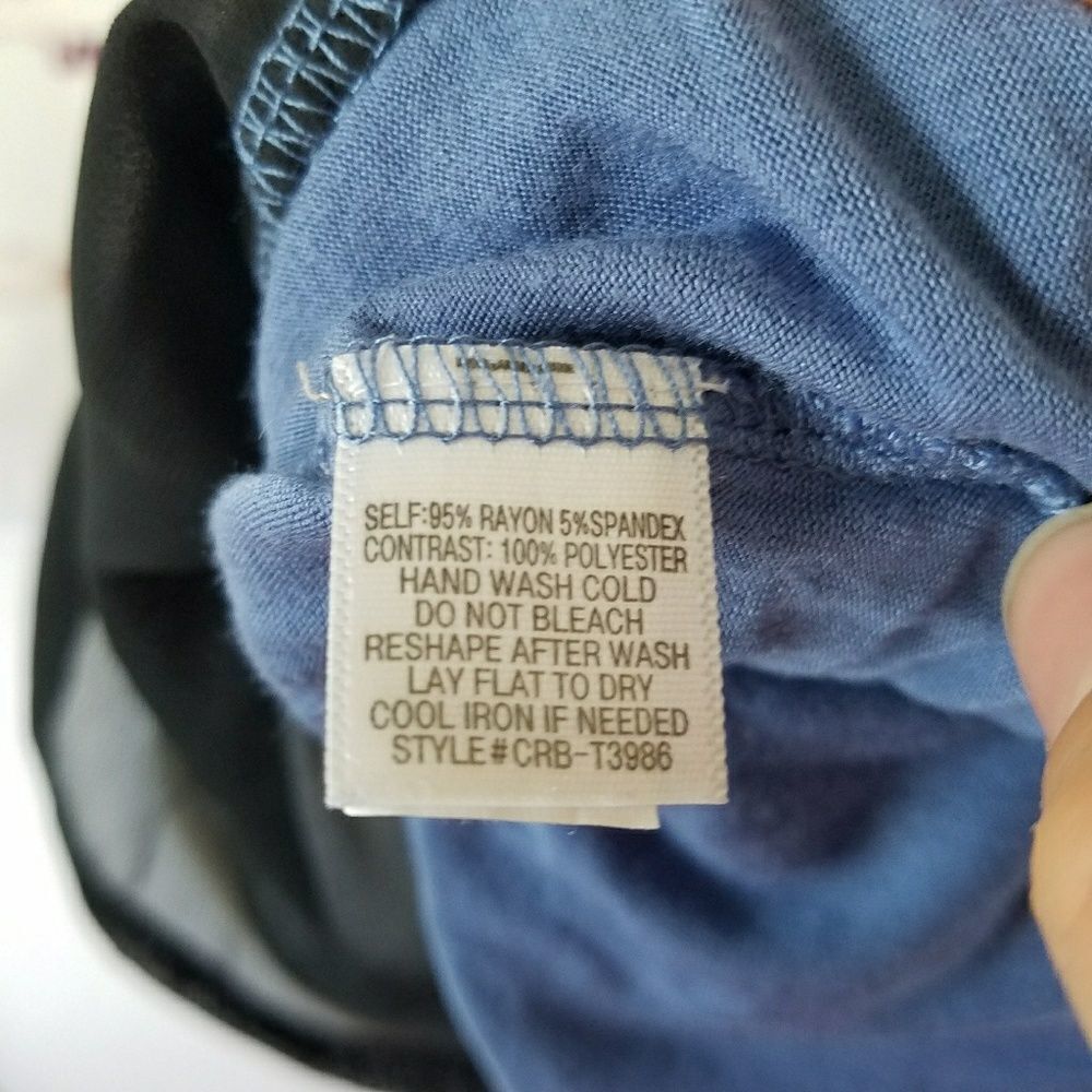 2/$25 Color Thread tank large blue black - Picture 4 of 4
